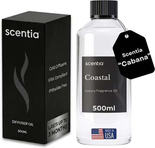 Vista 47 de Aceite Difusor de Hotel Scentia Inspirado en el Aroma del Hotel Delano Beach Club - 20 mL 0.67 fl oz - Mezcla de Aceites Esenciales Naranja, Té