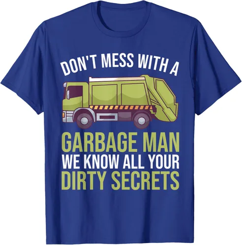 Vista 22 de Camiseta de camión de basura Don't Mess With A Basbage Man