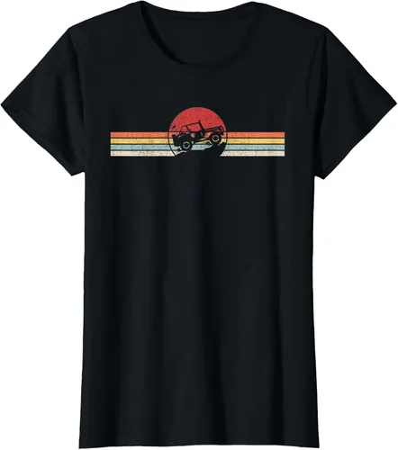 Vista 39 de Camiseta retro vintage Off Road 4X4 Negro