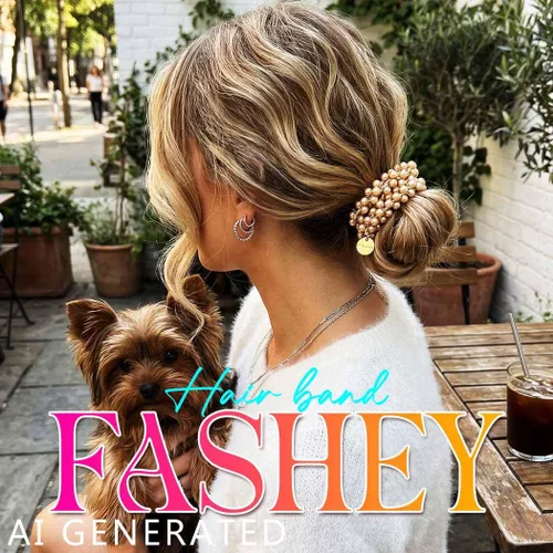 Vista 5 de Fashey Coleteros de perlas para el cabello, accesorios para el cabello para mujer