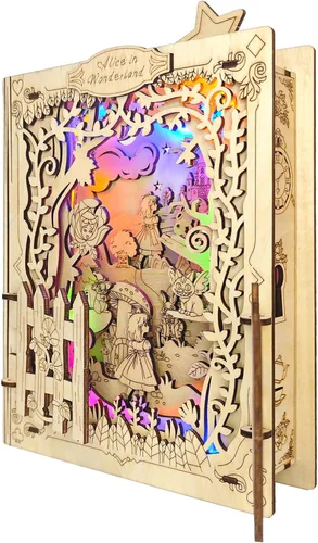 Vista 9 de Juguete Fidget de Laberinto de Canicas de Madera, Laberinto de Gravedad, Carreras de Canicas, Juego Cerebral con Rompecabezas 3D de Madera