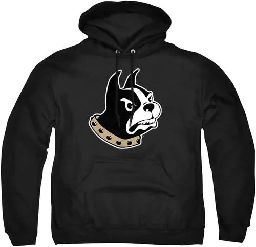 Vista 150 de Distressed College Primary Logo Adult Pullover Hoodie Collection 1 Universidad Estatal de Albany
