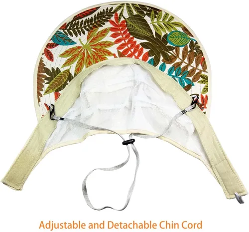 Vista 3 de HINDAWI - Sombreros de sol para mujer de ala ancha, protección UV, gorra con visera para la playa, visera empacable