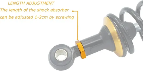 Vista 3 de Amortiguador de aire trasero universal de 320mm para motocicleta para Honda, Kawasaki, Suzuki, Yamaha, Go Kart, Scooters Sport Street Bike