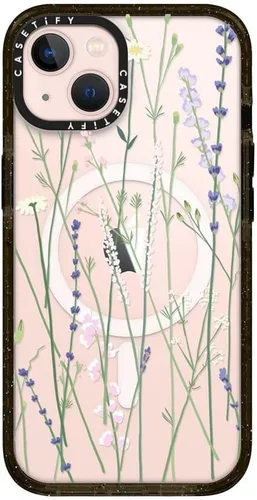 Vista 211 de CASETiFY Funda Impact para iPhone 13 [Protección contra caídas de grado militar 4X de 8.2 pies/Compatible con Magsafe] - #1 Mom - Transparente
