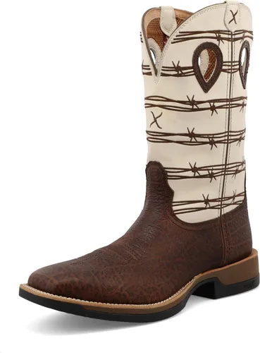 Vista 17 de Twisted X Botas Tech X de 12 pulgadas para hombre, punta cuadrada ancha con Tech X