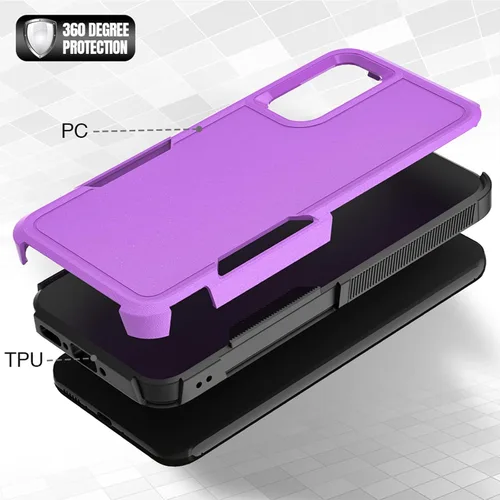 Vista 118 de Jeylly Compatible con Samsung Galaxy A22 5G Funda, Funda Samsung A22 5G con 2pcs protectores de pantalla de vidrio templado