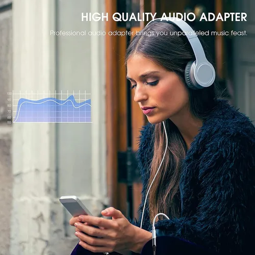 Vista 5 de USB C to 3.5mm Headphone Adapter Compatible with Amazon Fire HD 10 2023/Fire HD 10 Plus 2021/ Fire HD 10 2021 with Digital DAC Chip That's Dual 1/8