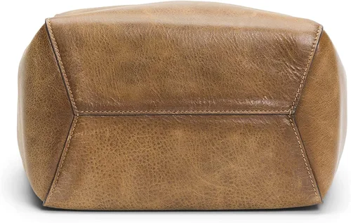 Vista 4 de Frye Hobo de cuero con cremallera de caña Naranja