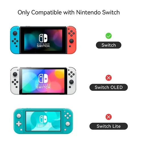 Vista 2 de GeekShare Soft Silicone Protective Case Compatible with Nintendo Switch Console and Joy Con- Shock-Absorption and Anti-Scratch Slim Cover Case with
