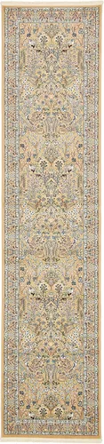 Vista 9 de Unique Loom Colección Narenj - Alfombra de área - Bristol (2' 2" x 3' 1" ovalada, azul/beige)
