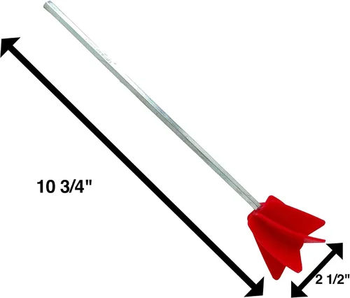 Vista 5 de Edward Tools Accesorio para taladro mezclador de pintura, mezclador de hélice para 1 galón de pintura epoxi, resina, silicona, paleta agitadora
