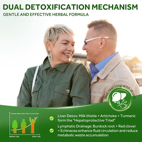 Vista 7 de Drenaje linfático - Gotas de desintoxicación y reparación de limpieza hepática, cardo liposomal, equinácea, alcachofa, diente de león, cúrcuma