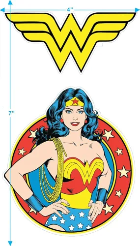 Vista 3 de Popfunk Wonder Woman Circle Logo - Camiseta unisex para hombre