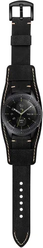 Vista 4 de Balerion Correa de reloj de piel auténtica, compatible con Samsung Galaxy Watch 654, Galaxy watch3 de 1.614 in, Galaxy Watch 1.654 in, Gear