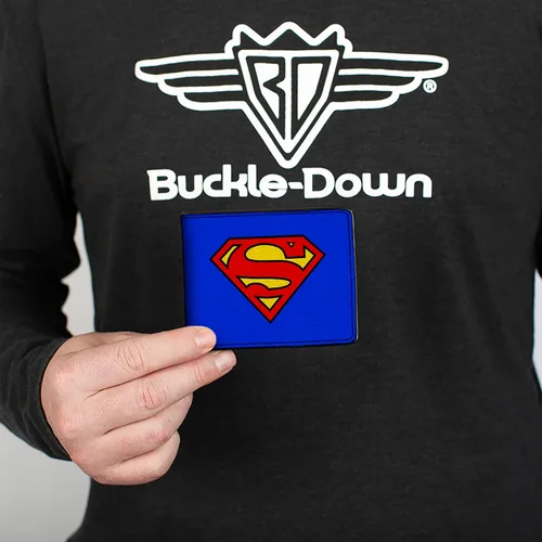 Vista 3 de Buckle-Down Cartera Superman Shield AzulRojoAmarillo