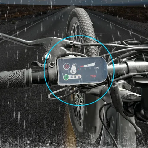 Vista 2 de Fundas protectoras siliconas bicicleta eléctrica velocímetros pantalla protectora caso ligero bicicletas accesorio