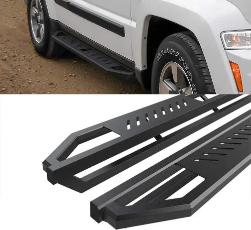 Vista 4 de HD Ridez Armadura de acero inoxidable para Jeep Liberty 2008-2013 (barras laterales de barra nerf)