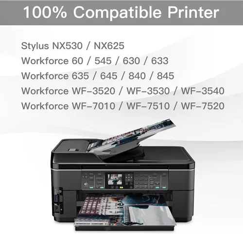 Vista 2 de BeOne Cartuchos de tinta remanufacturados de repuesto para Epson T127 127 para usar con Workforce 60 545 630 633 635 645 840 845 WF-3520 WF-3530