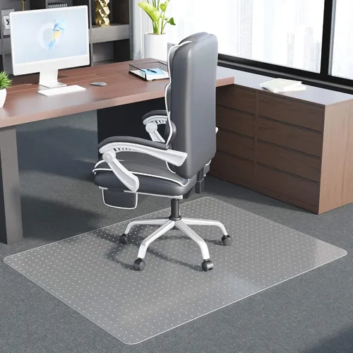 Vista 15 de 100pointONE Tapete para silla de oficina para suelos de madera dura, tapete para silla de computadora de fácil deslizamiento, protector de suelo