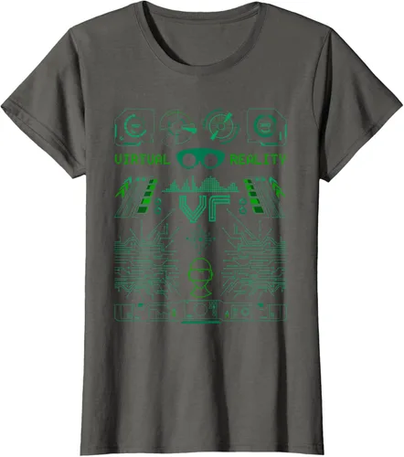 Vista 6 de Camiseta de realidad virtual VR Retro Gamers, Negro, S