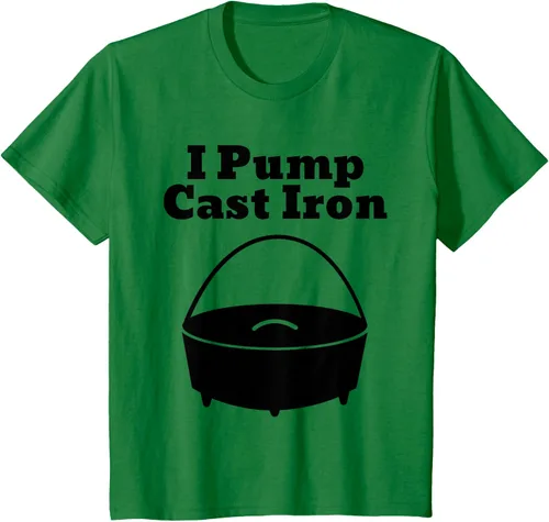 Vista 30 de I Pump - Camiseta de hierro fundido para cocinar al horno holandés