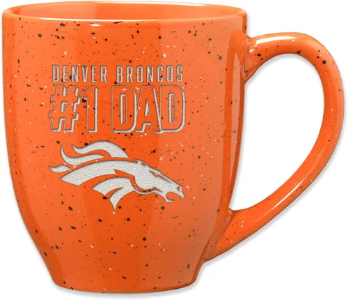 Vista 73 de Rico Industries NFL Football #1 Dad 16 oz Team Color Laser Engraved Ceramic Coffee Mug