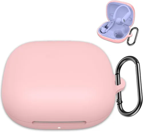 Vista 12 de Funda compatible con Beats Powerbeats Pro 2, funda protectora completa de silicona suave con llavero para mujeres y hombres, compatible con Beats