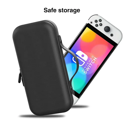 Vista 5 de HEIYING Switch Carry Case for Nintendo Switch and Switch OLED Console,Portable Carrying Storage Case with Game Card & Console & Accessories Storage