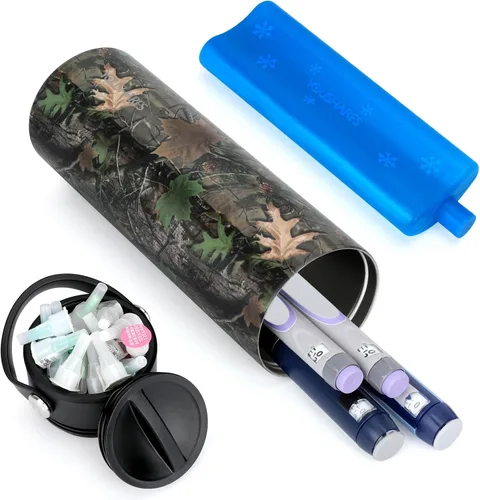 Vista 9 de YOUSHARES Estuche de Viaje Refrigerador de Insulina - Organizador Aislado de Medicamentos para Diabéticos Bolsa de Enfriamiento Portátil para Pluma