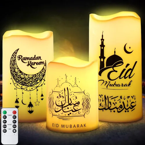 Vista 6 de Tujoe - 3 velas LED sin llama, conmemorativas cardenales, regalos de Regalos cardenales para mujeres, luces LED que funcionan con pilas, sin llama