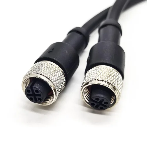 Vista 5 de Elecbee Conector M12 5 Pin A-Code Hembra a Hembra Cable terminado doble 1M/3.3ft