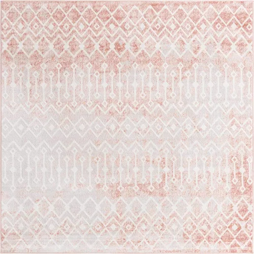 Vista 18 de Unique Loom Bohemian Trellis Collection - Alfombra rectangular de 2 x 3 pies 1 pulgada, color rosa polvoriento/marfil