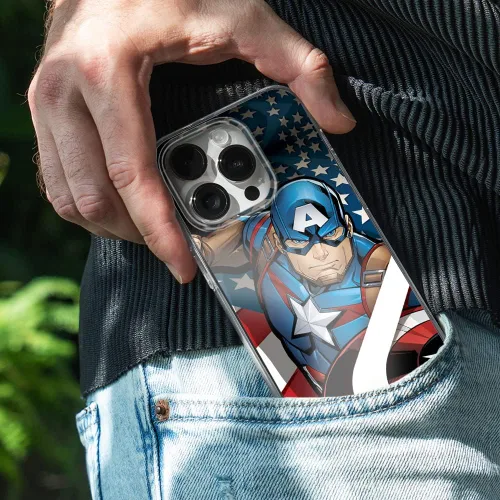 Vista 8 de ERT GROUP Funda de teléfono móvil para Apple Iphone 14 PRO MAX original y oficial con licencia Marvel patrón Capitán América 004 adaptado de manera