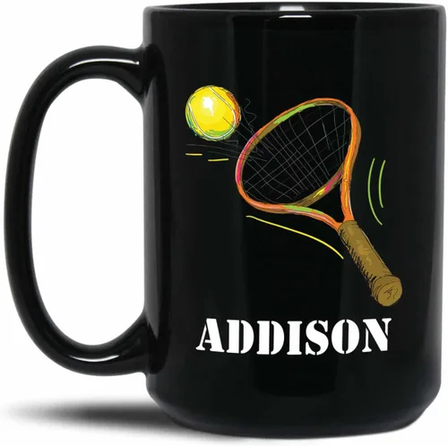 Vista 30 de Taza de café de fútbol personalizada con nombre, regalos para hombres, mujeres, amantes del fútbol, taza de cerámica negra personalizada de 11 onzas