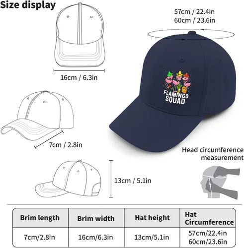 Vista 4 de Womens Summer Hat Flamingo Funny Caps for Women Golf Hats Adjustable Flamingo Squad Visor Hat