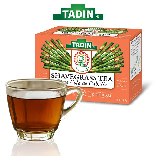 Vista 6 de Tadin Té de hierbas Shavegrass. Sin cafeína. 24 bolsas de té. 0.84 oz. Paquete de 3