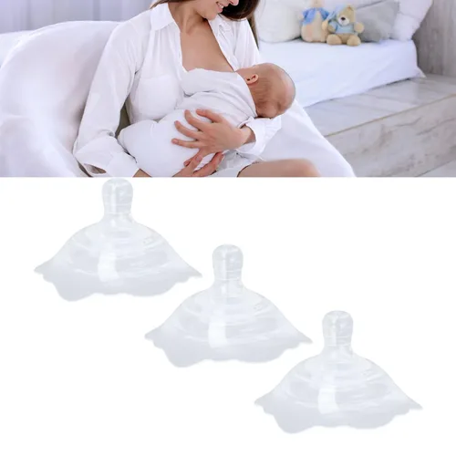 Vista 5 de 3 pezones, copas de silicona para proteger el pecho, tetinas invertidas, protector de pezones para apoyar la lactancia materna