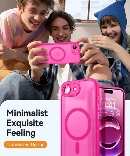 Vista 173 de CANSHN Funda magnética compatible con iPhone Air (6.5 pulgadas), mejorada [protección completa de la cámara] [compatible con Magsafe]