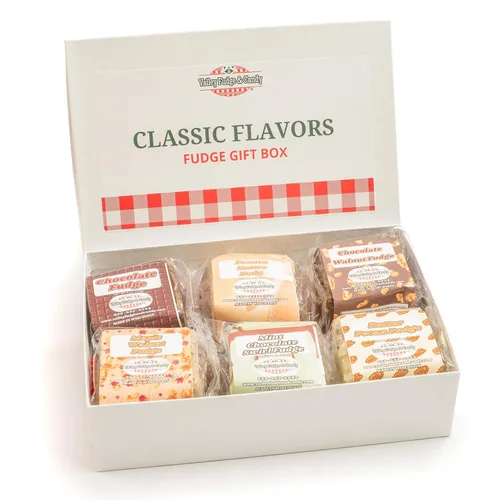 Vista 11 de Valley Fudge, caja de regalo para amantes del caramelo, dulce de azúcar artesanal fresco, mantequilla real, caramelo gourmet a granel, envuelto