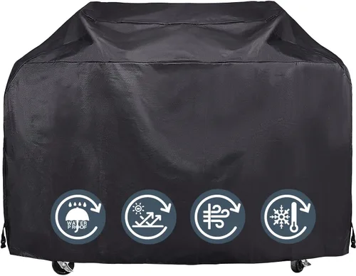 Vista 8 de KPT Cubierta de Parrilla de 30 Pulgadas para Parrilla al Aire Libre - Cubierta de BBQ 420D Resistente al Agua de Servicio Pesado con Gancho