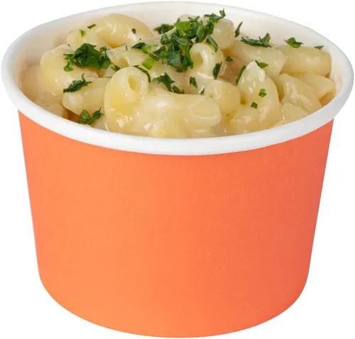 Vista 29 de Restaurantware Coppetta - Vasos de postre de 3 onzas, 50 tazas desechables para helado, tapas se venden por separado, cuencos de papel a cuadros