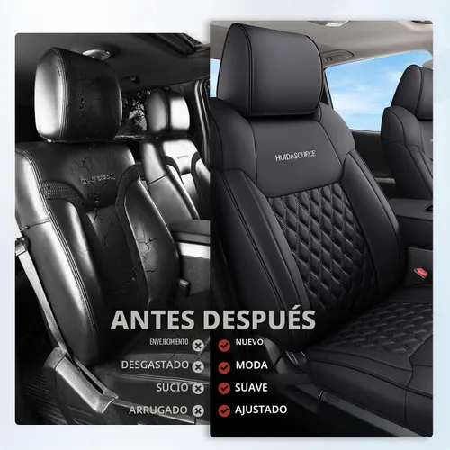 Vista 7 de Huidasource Fundas de asiento delantero para Dodge Ram 1500, 2 fundas de cojín de asiento de cuero impermeables, ajuste personalizado para Ram 1500