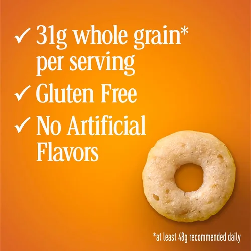 Vista 4 de Copas de cereales para desayuno Honey Nut Cheerios, cereal sin gluten, porciones individuales, 4 paquetes de 7.2 onzas