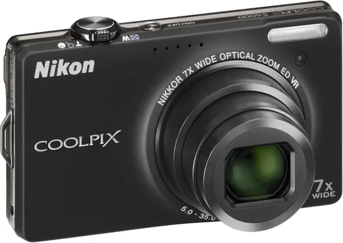 Vista 6 de Nikon Coolpix S6000 - Cámara digital de 14 MP con zoom de reducción de vibración óptica (VR) 7x y LCD de 2.7 pulgadas (negro)
