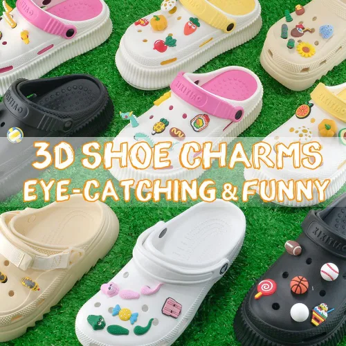 Vista 2 de RJ-Sport Dijes 3D para zapatos, bonitos, divertidos y llamativos widgets de decoración de zapatos para niños y adolescentes, mujeres y niñas
