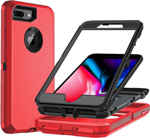 Vista 29 de Funda para iPhone 7/8Plus, iPhone 8 Plus y 7 Plus, resistente protección para teléfono, a prueba de golpes, a prueba de polvo, a prueba de caídas