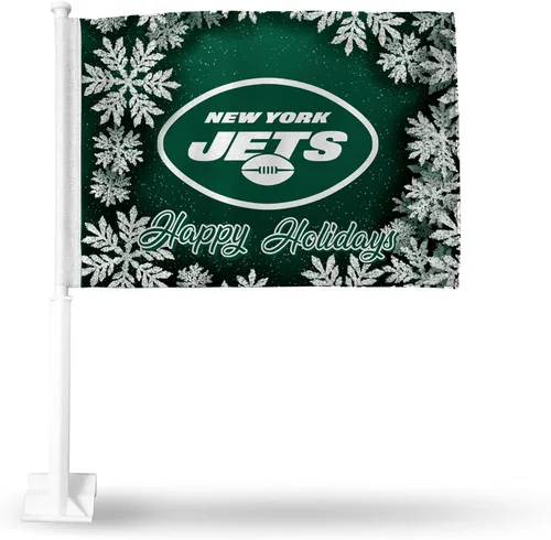 Vista 100 de Rico Industries NFL - Bandera de coche de doble cara, accesorio para coche
