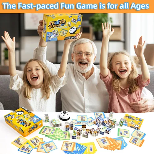 Vista 5 de varbertos Juego de rompecabezas de madera a juego, rompecabezas de bloques de patrón de bloques de construcción con campana para niños y adultos