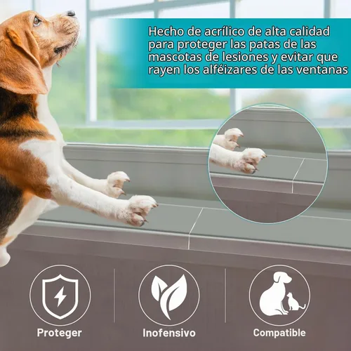 Vista 6 de Wenqik 2 protectores transparentes para alféizar de ventana de 14.75 x 2.5